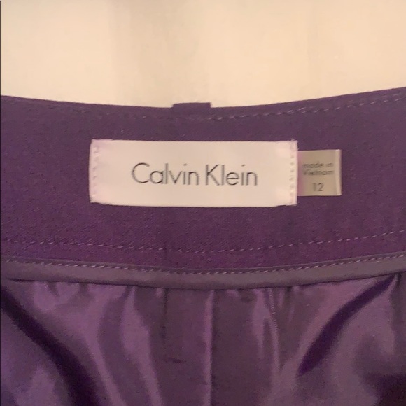 Calvin Klein pencil skirt sz 12-Purple - Picture 3 of 3